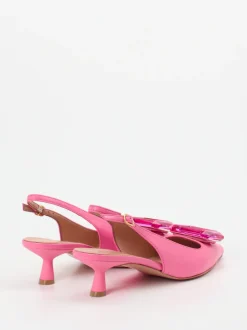 Konstantin Starke – Slingpumps aus Lammleder in Pink