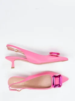 Konstantin Starke – Slingpumps aus Lammleder in Pink
