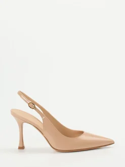 Konstantin Starke – Slingpumps aus Hochglanzleder Beige