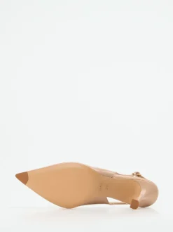 Konstantin Starke – Slingpumps aus Hochglanzleder Beige