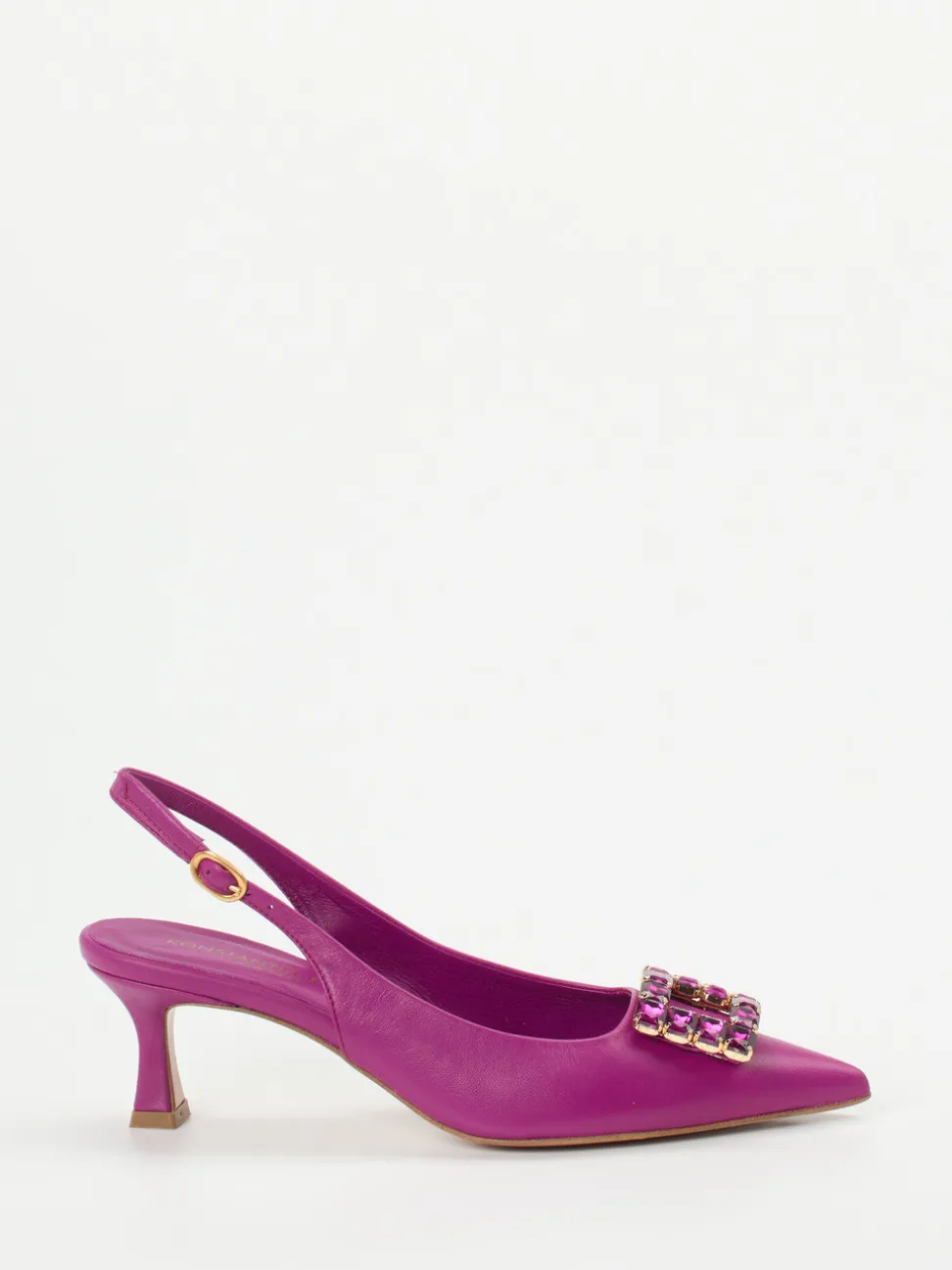 Konstantin Starke – Slingpumps aus Lammleder Fuchsia