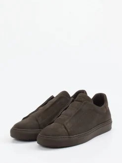 Konstantin Starke – Slip-On Sneaker aus Veloursleder braun
