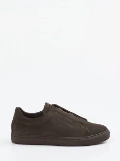 Konstantin Starke – Slip-On Sneaker aus Veloursleder braun