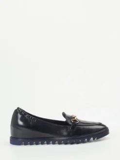 Konstantin Starke – Slipper aus Lammleder in Tiefblau