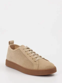 Konstantin Starke – Sneaker aus Veloursleder beige