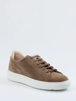 Konstantin Starke – Sneaker aus Veloursleder Braun