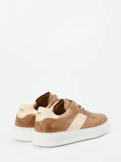 Konstantin Starke – Sneaker aus Kalbleder cognacfarben