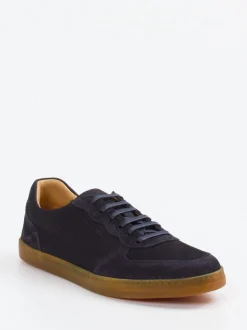 Konstantin Starke – Sneaker aus Veloursleder Dunkelblau