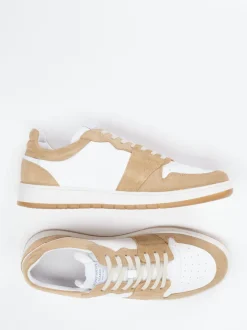Konstantin Starke – Sneaker aus Kalbleder in Beige