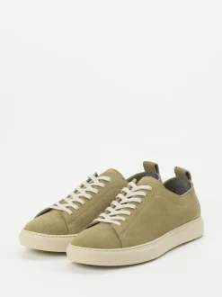 Konstantin Starke – Sneaker aus Veloursleder Khaki