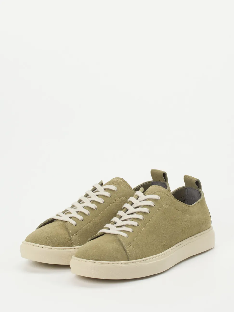 Konstantin Starke – Sneaker aus Veloursleder Khaki