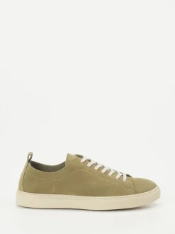 Konstantin Starke – Sneaker aus Veloursleder Khaki