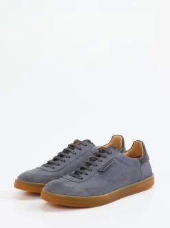Konstantin Starke – Sneaker aus Veloursleder schiefergrau