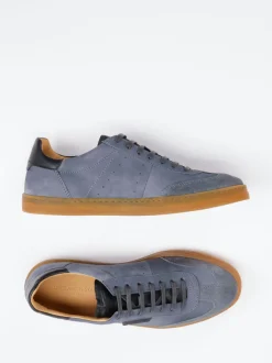 Konstantin Starke – Sneaker aus Veloursleder schiefergrau