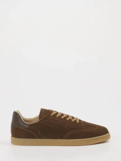 Konstantin Starke – Sneaker aus Veloursleder braun