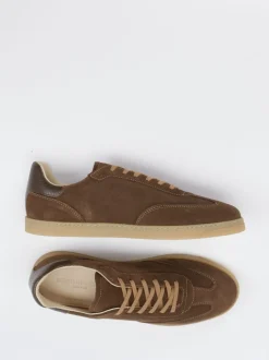Konstantin Starke – Sneaker aus Veloursleder braun