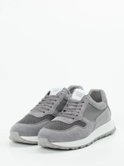 Konstantin Starke – Sneaker aus Veloursleder grau