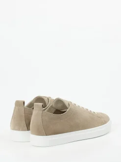 Konstantin Starke – Sneaker aus Veloursleder sandbeige
