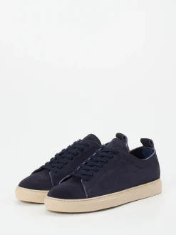 Konstantin Starke – Sneaker aus Veloursleder nachtblau