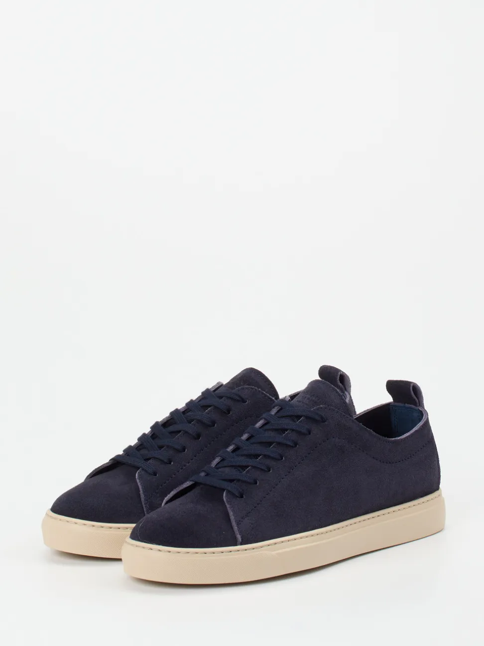 Konstantin Starke – Sneaker aus Veloursleder nachtblau