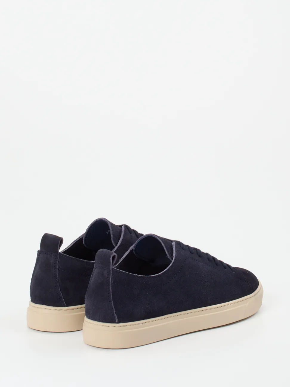 Konstantin Starke – Sneaker aus Veloursleder nachtblau