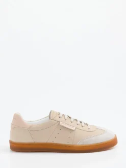 Konstantin Starke – Sneaker aus Velours- und Glattleder Beige