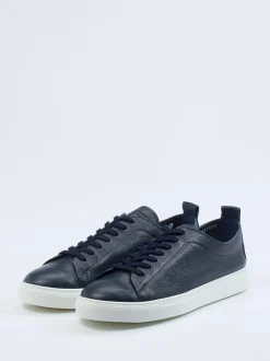 Konstantin Starke – Sneaker aus Cordovanleder Dunkelblau
