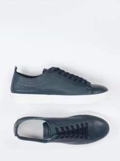Konstantin Starke – Sneaker aus Cordovanleder Dunkelblau