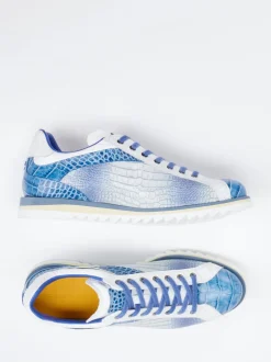 Konstantin Starke – Sneaker aus Kalbleder mit Kroko-Prägung
