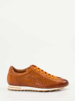 Konstantin Starke – Sneaker aus geprägtem Leder Braun