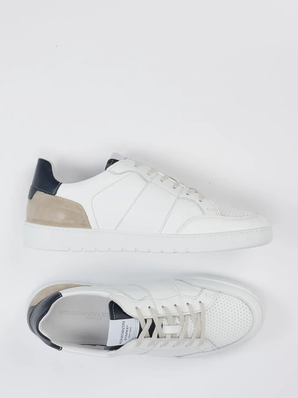 Konstantin Starke – Sneaker aus Kalbleder Offwhite