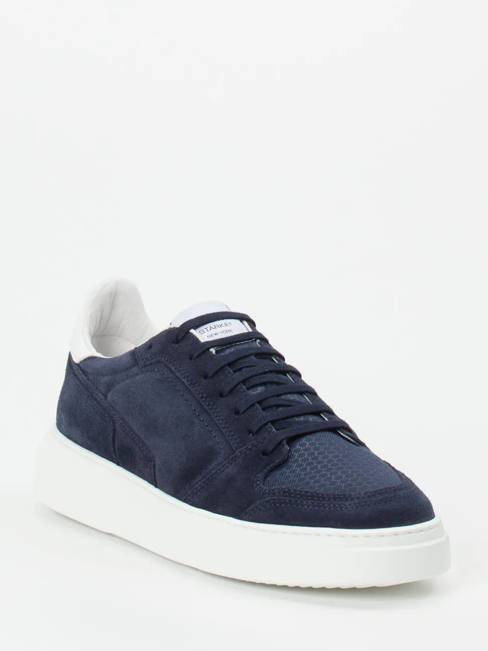 Konstantin Starke – Sneaker aus Veloursleder blau
