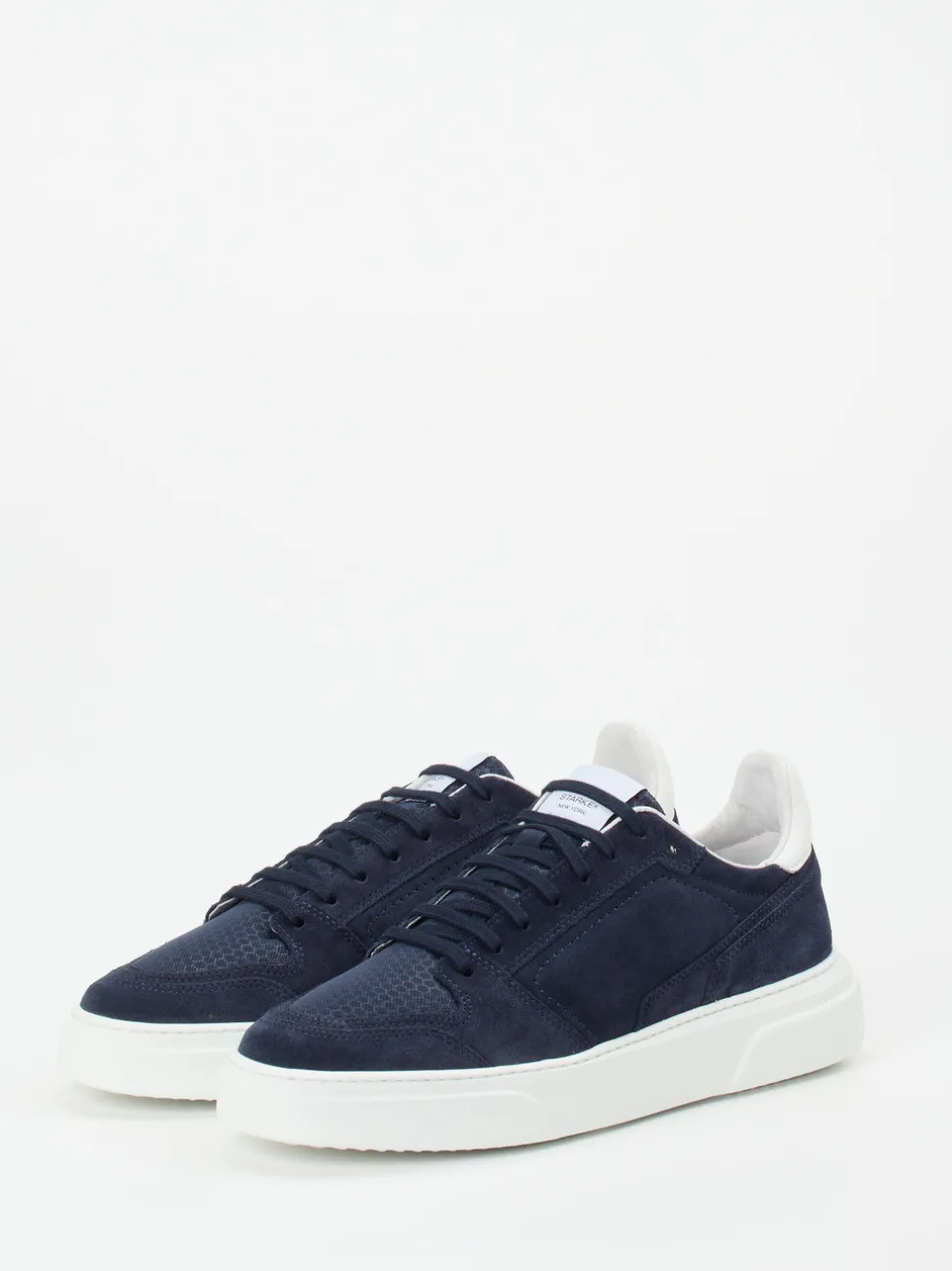 Konstantin Starke – Sneaker aus Veloursleder blau
