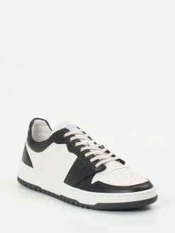 Konstantin Starke – Sneaker aus Kalbleder Offwhite-Schwarz