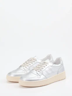 Konstantin Starke – Sneaker aus Kalbleder silber
