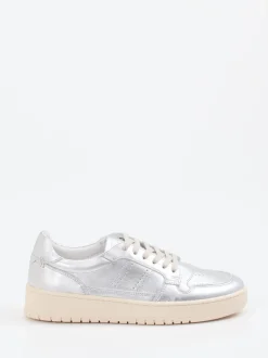 Konstantin Starke – Sneaker aus Kalbleder silber