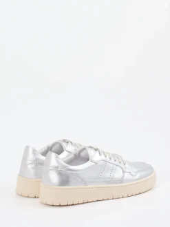 Konstantin Starke – Sneaker aus Kalbleder silber