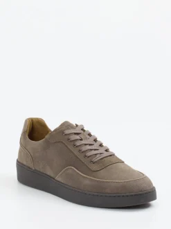 Konstantin Starke – Sneaker aus Veloursleder taupe