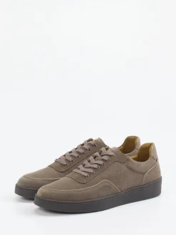 Konstantin Starke – Sneaker aus Veloursleder taupe