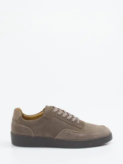 Konstantin Starke – Sneaker aus Veloursleder taupe