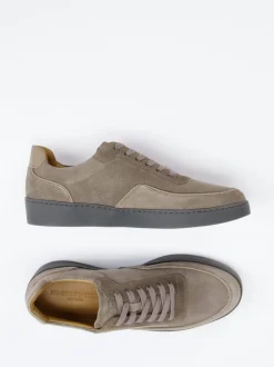Konstantin Starke – Sneaker aus Veloursleder taupe