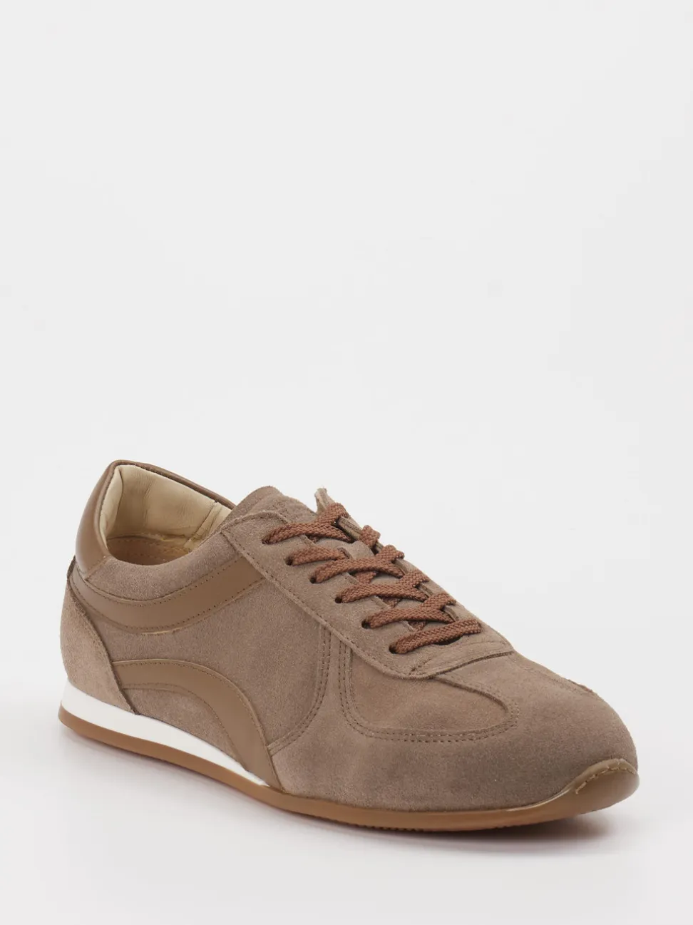 Konstantin Starke – Sneaker aus Veloursleder Taupe