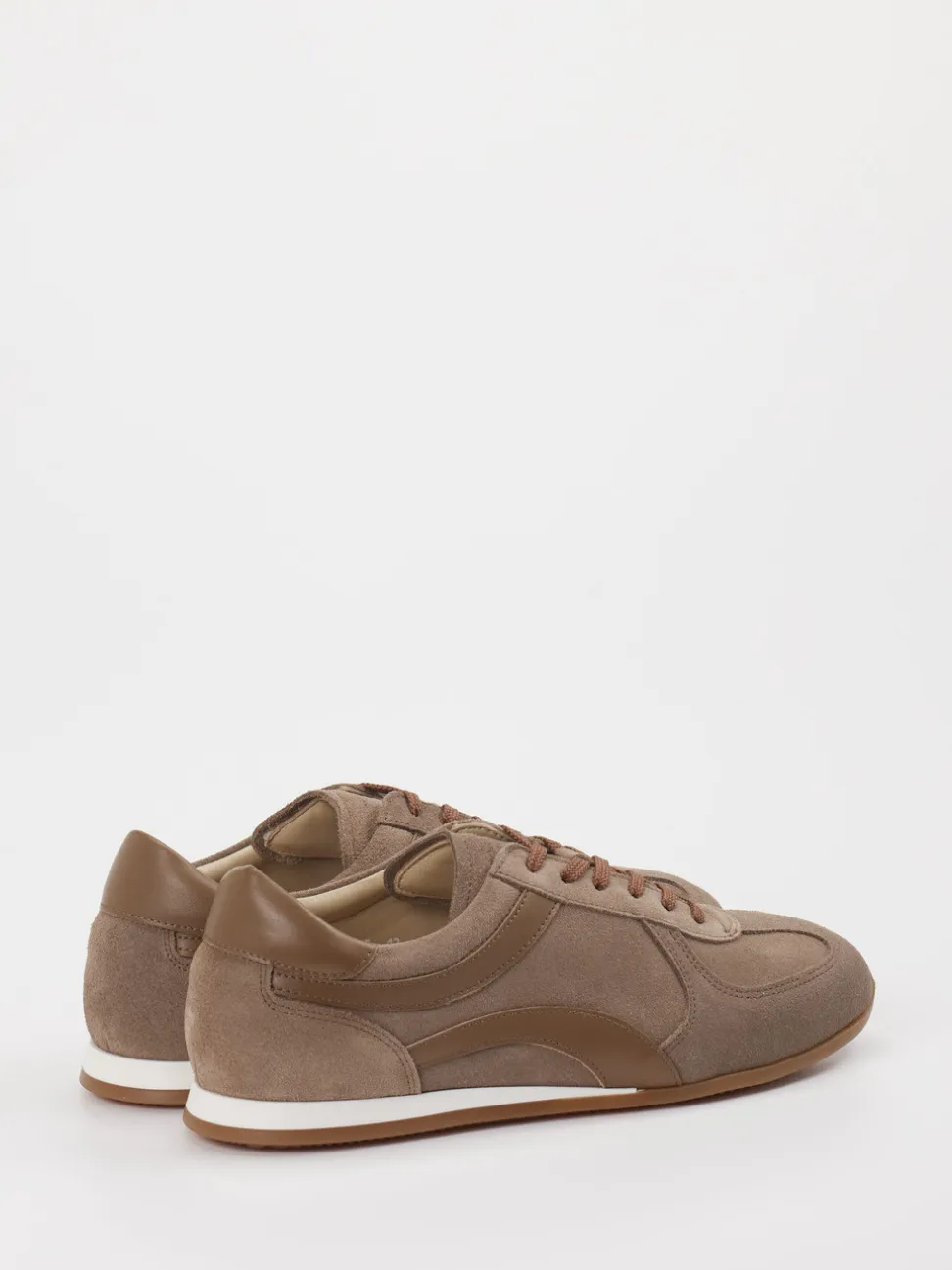 Konstantin Starke – Sneaker aus Veloursleder Taupe