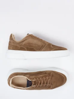 Konstantin Starke – Sneaker aus Veloursleder braun