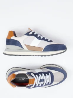 Konstantin Starke – Sneaker aus Veloursleder Offwhite