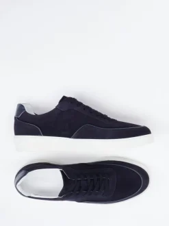 Konstantin Starke – Sneaker aus Veloursleder Blau