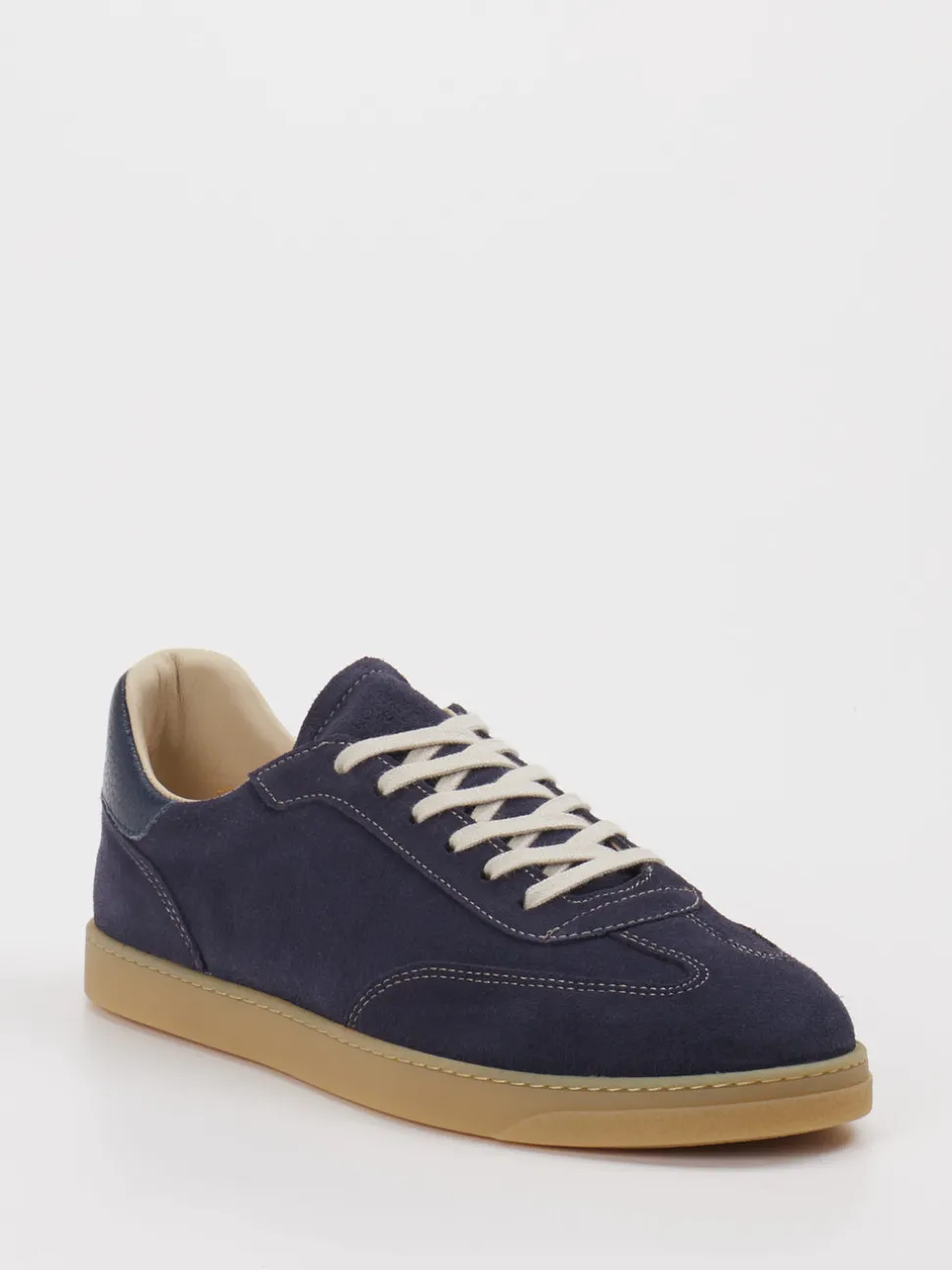 Konstantin Starke – Sneaker aus Veloursleder Dunkelblau