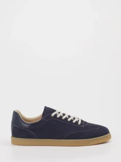 Konstantin Starke – Sneaker aus Veloursleder Dunkelblau