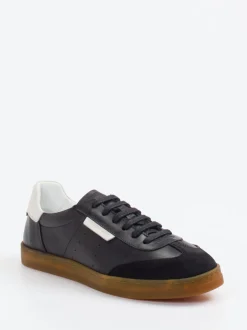 Konstantin Starke – Sneaker aus Velour/Leder Schwarz