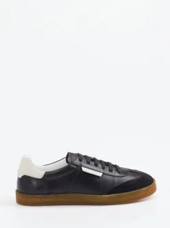 Konstantin Starke – Sneaker aus Velour/Leder Schwarz